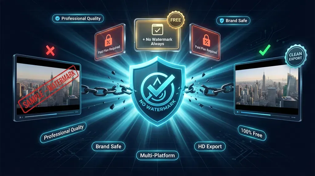 Best No Watermark AI Video Tools: free professional video without watermarks