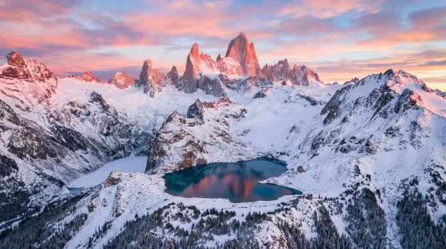 Example 21 — Snowy Mountain Range