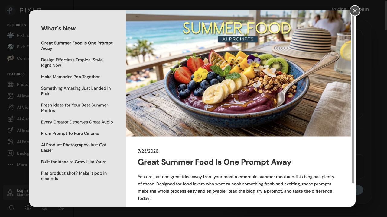 Pixlr AI Image Generator product screenshot