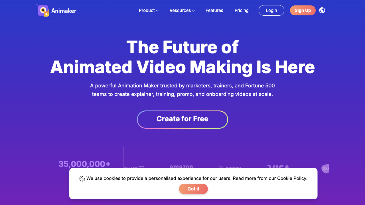 Animaker product screenshot