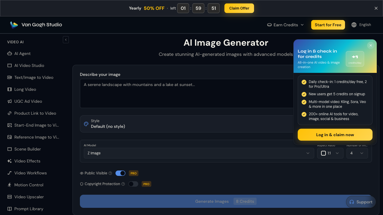 Van Gogh Studio product screenshot