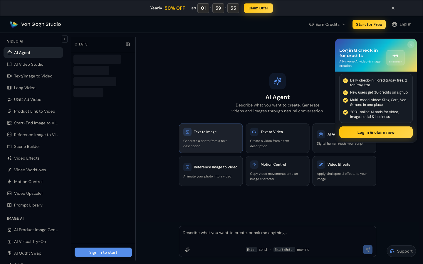 Van Gogh Studio Agent for publish-ready AI video creation