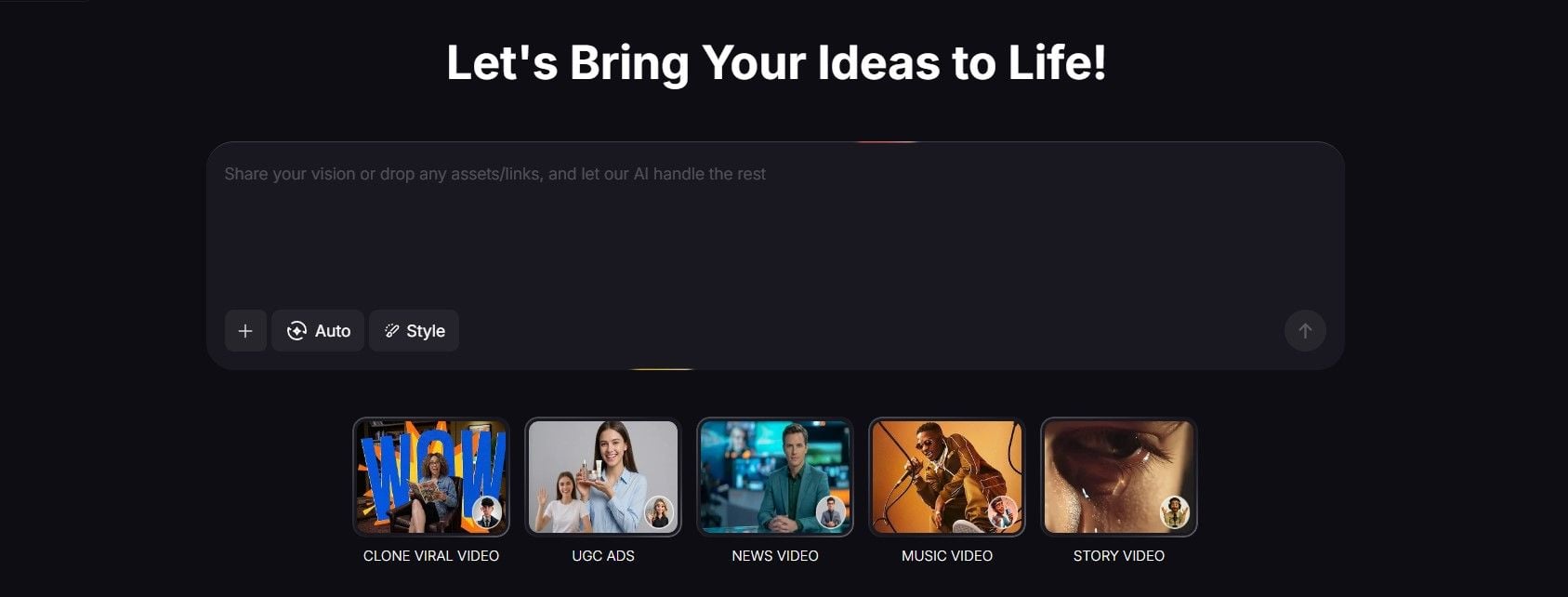 DeepAI interface