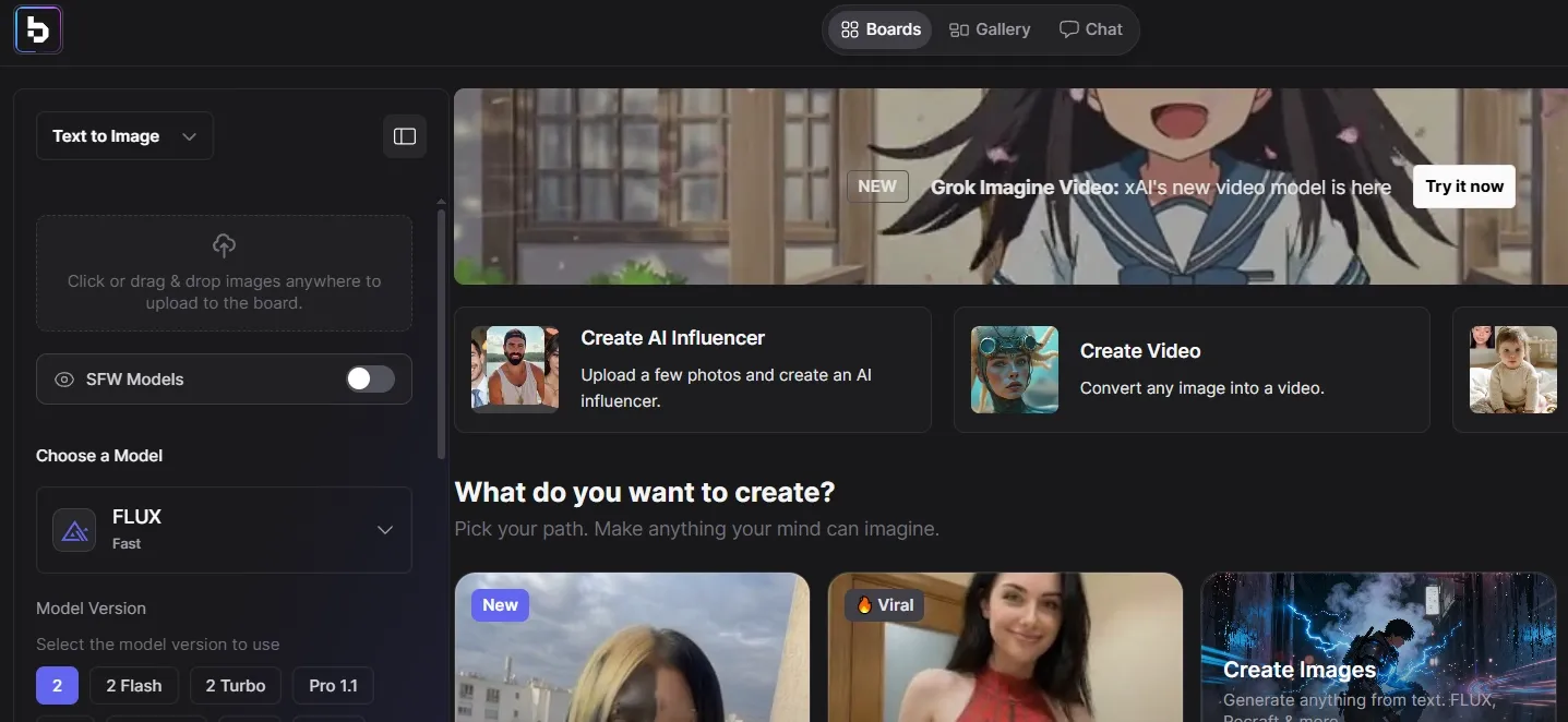 The homepage of tensorart AI