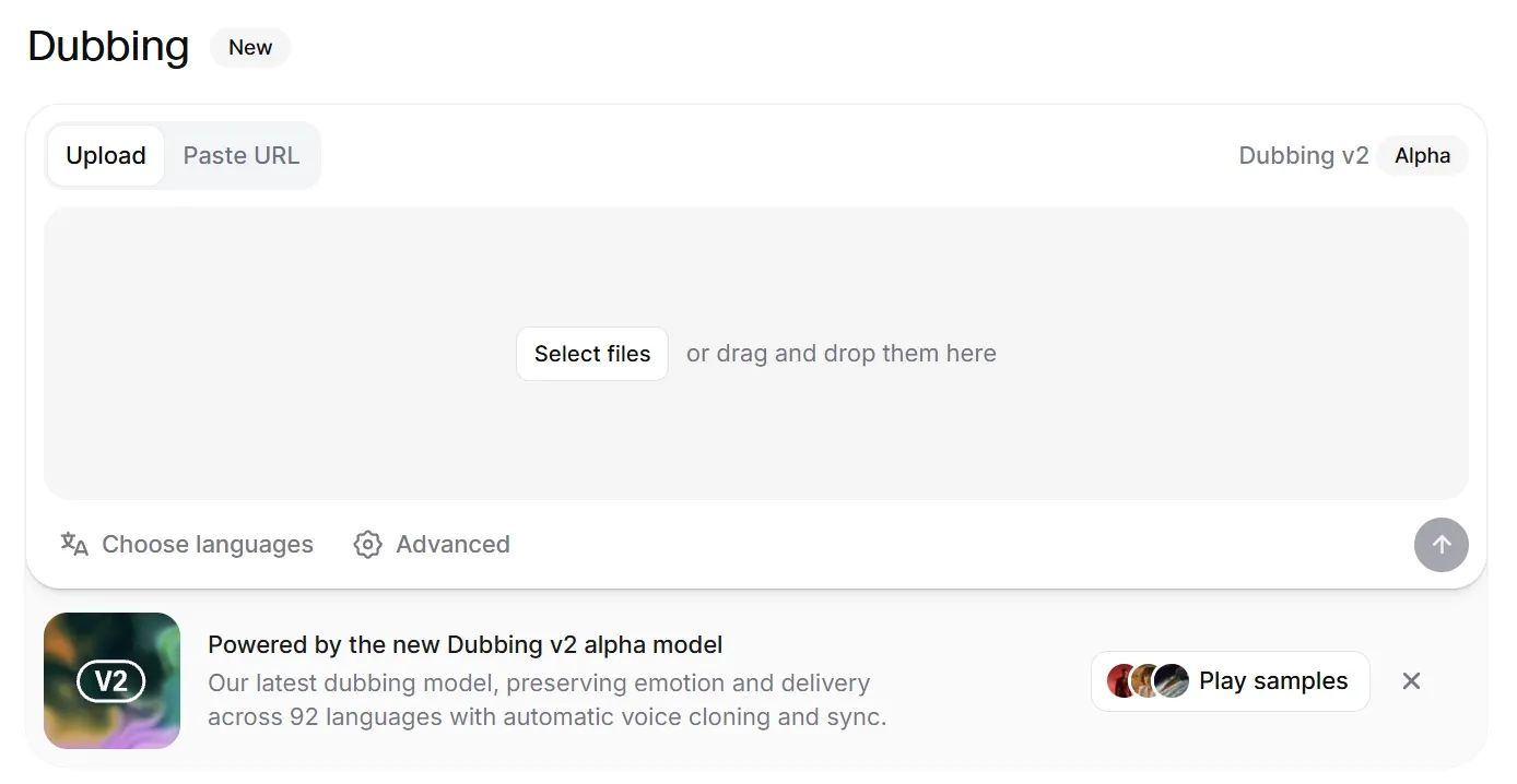ElevenLabs dubbing and localization tools
