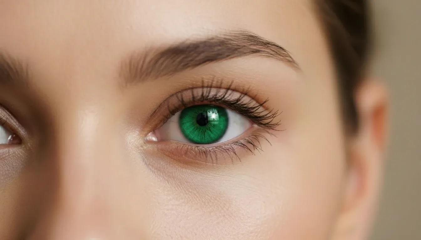 Portrait after emerald eye edit