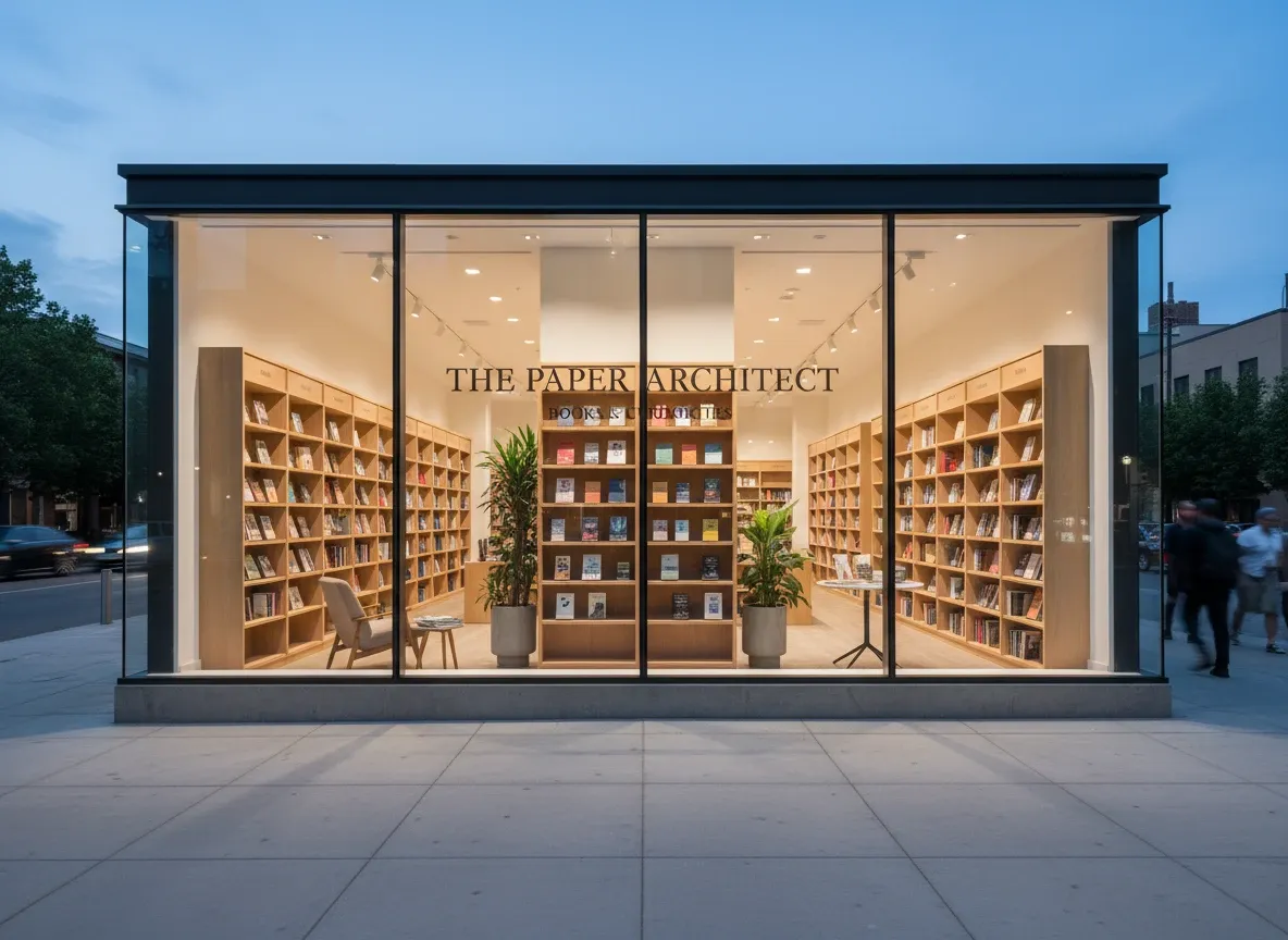 The Paper Architect bookstore window