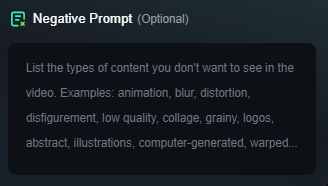 negative prompt