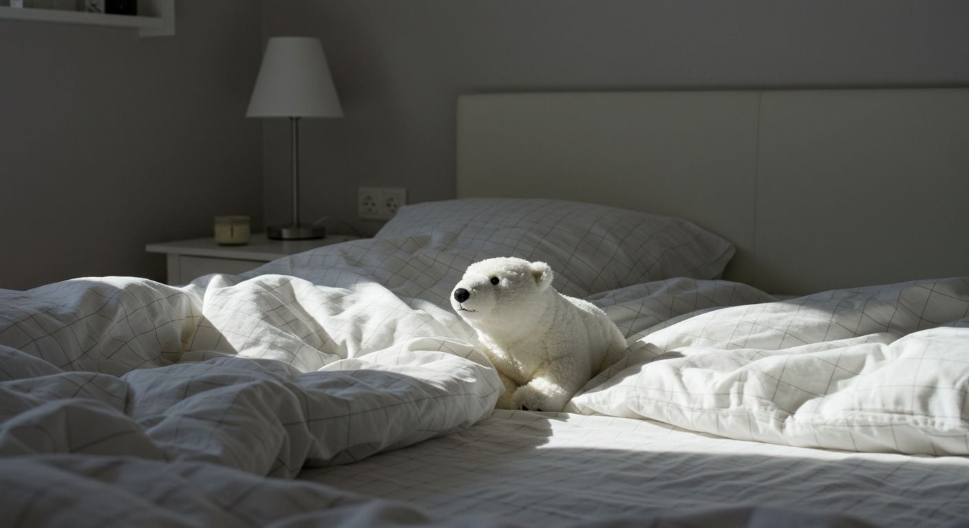 Photoreal plush bear scene from ImageFX