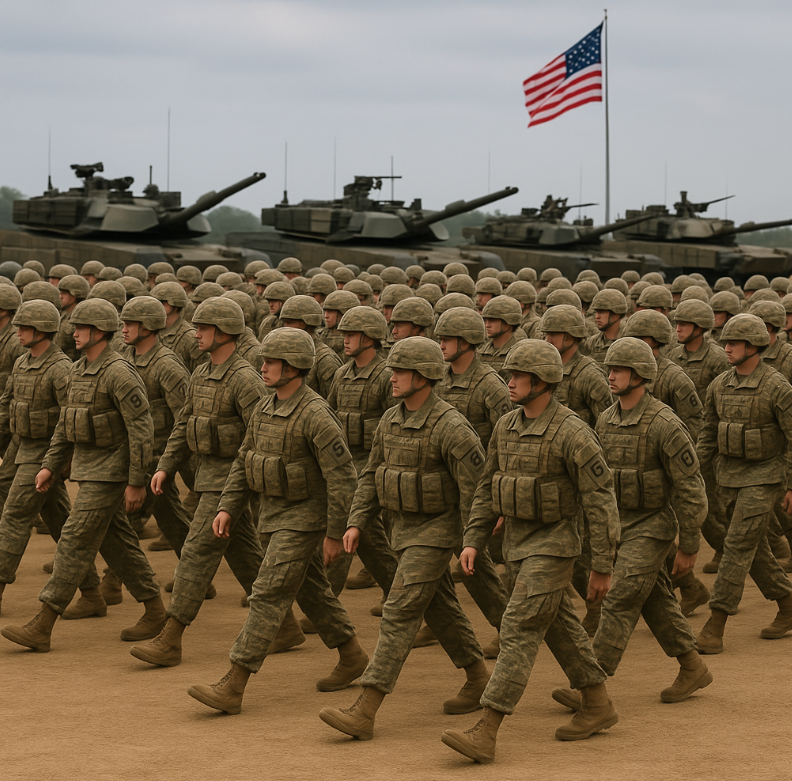 Military base scene with weak facial detail from Imagen 4