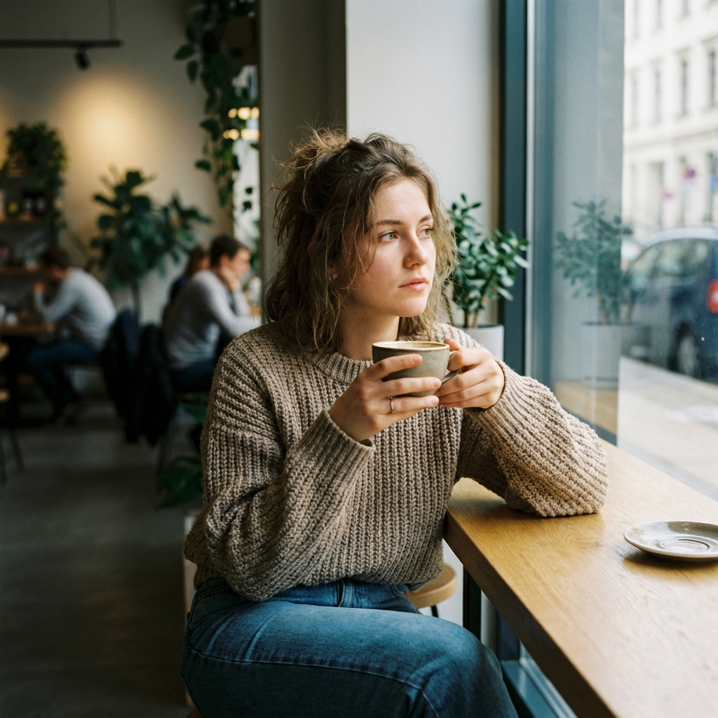 Kling O1 cafe edit sample