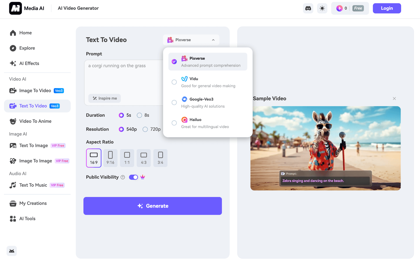 Media.io video tools