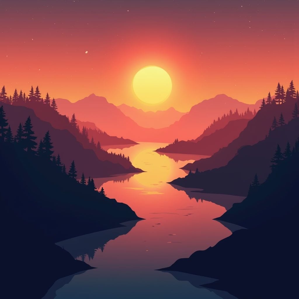 OpenArt stylized red scene
