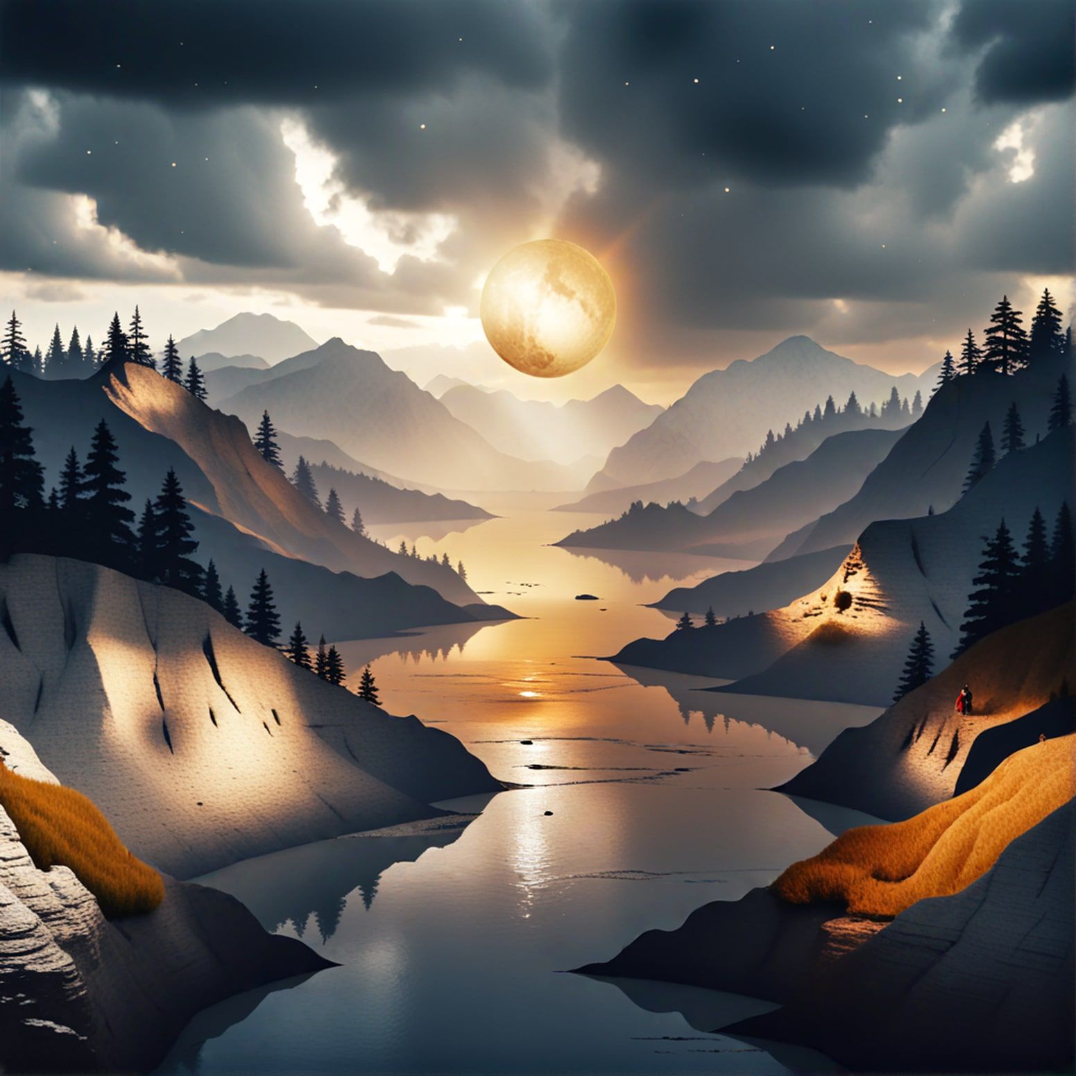 OpenArt mountain scene sample