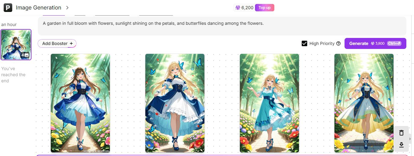 PixAI edit result sample
