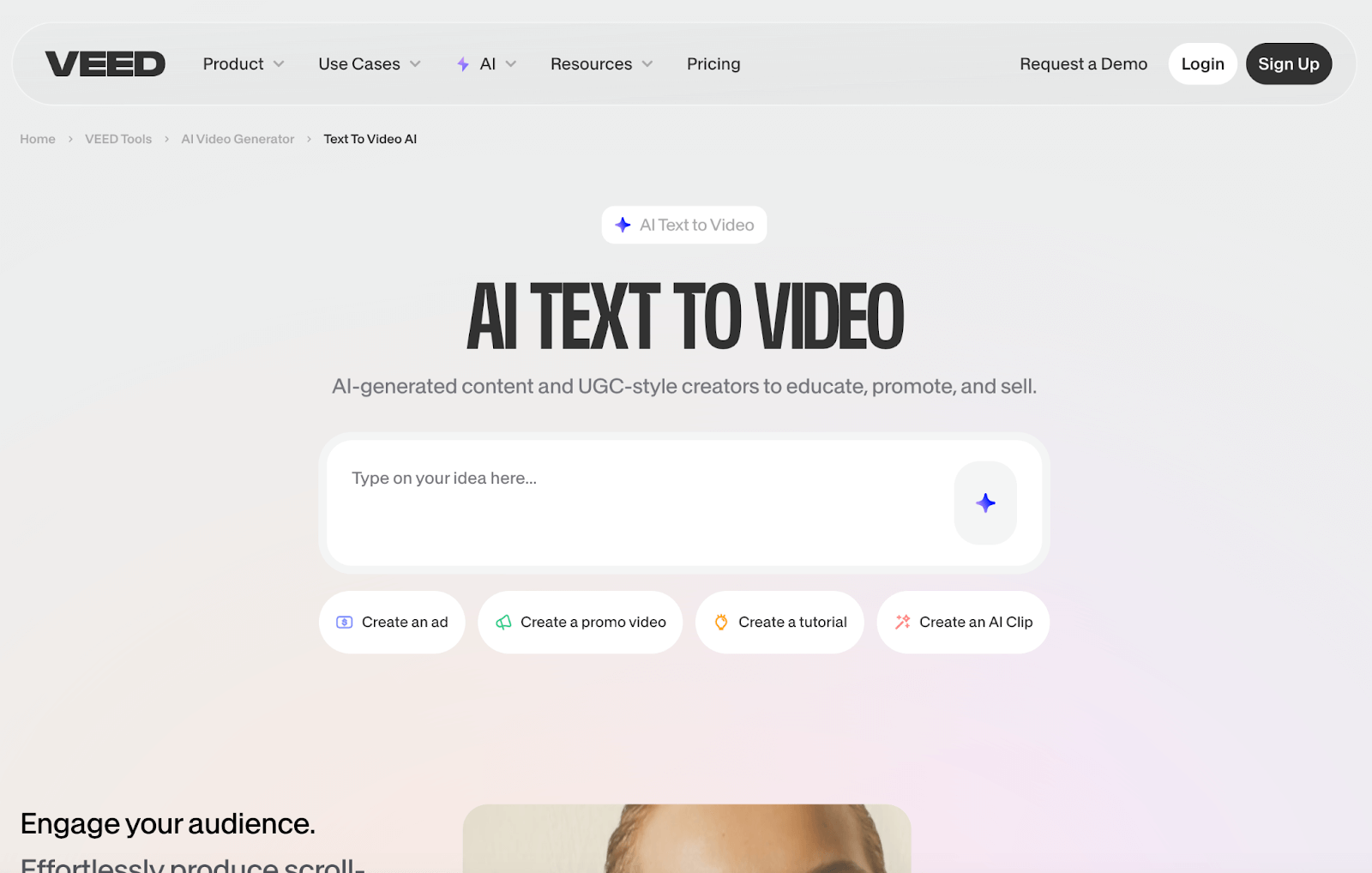 VEED.io product screenshot