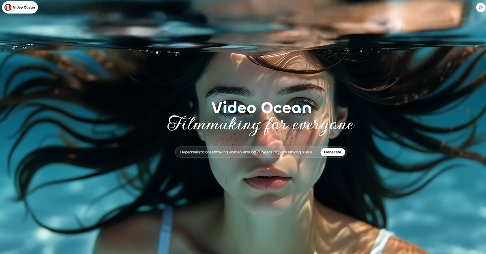 Video Ocean AI video model hero